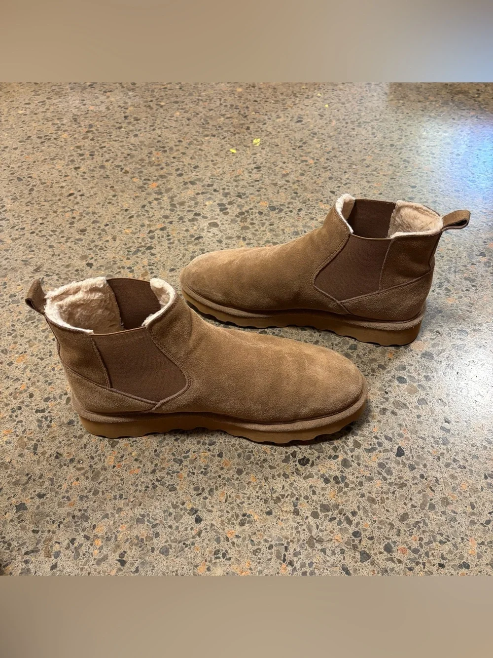 BearPaw Marcus Slip On Boots (Mens 10) Winter, Fall, Ugg, Tan, Khaki, Brown